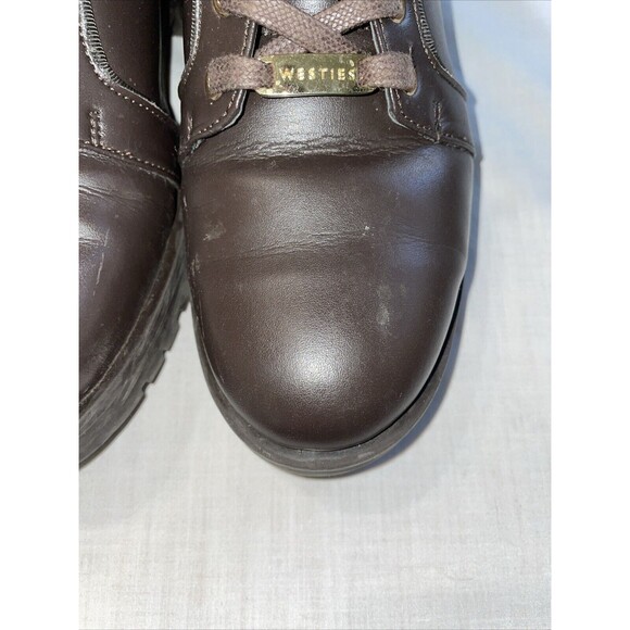 Westies Women’s Ankle Boots Size 7.5 M Brown Leather Going Out Party Outdoors - Picture 9 of 12